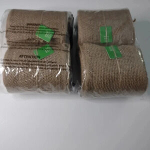 4 rolls(each 5.5" x 30') burlap NWOT